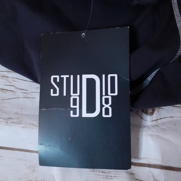 Eileen Fisher graphite relaxed fit tee shirt dress w/ constrast stitching - Picture 9 of 10